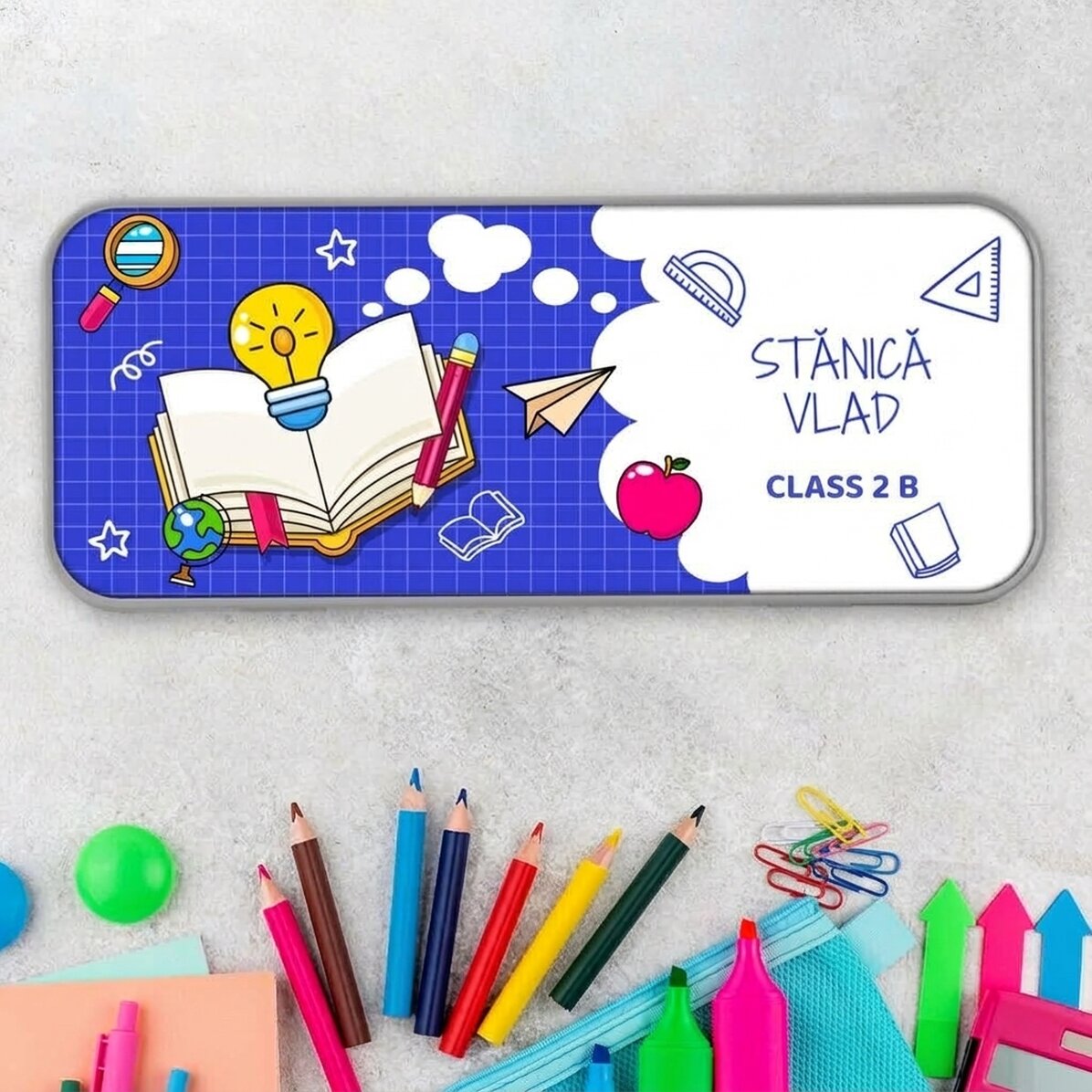 Estuche personalizado con texto - Learning path