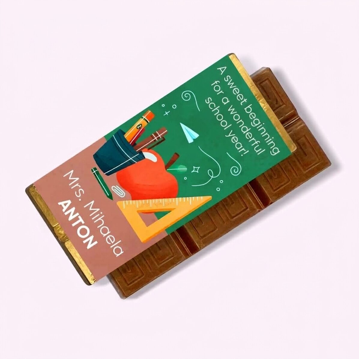 Mini tableta de chocolate personalizada con mensaje - La profesora