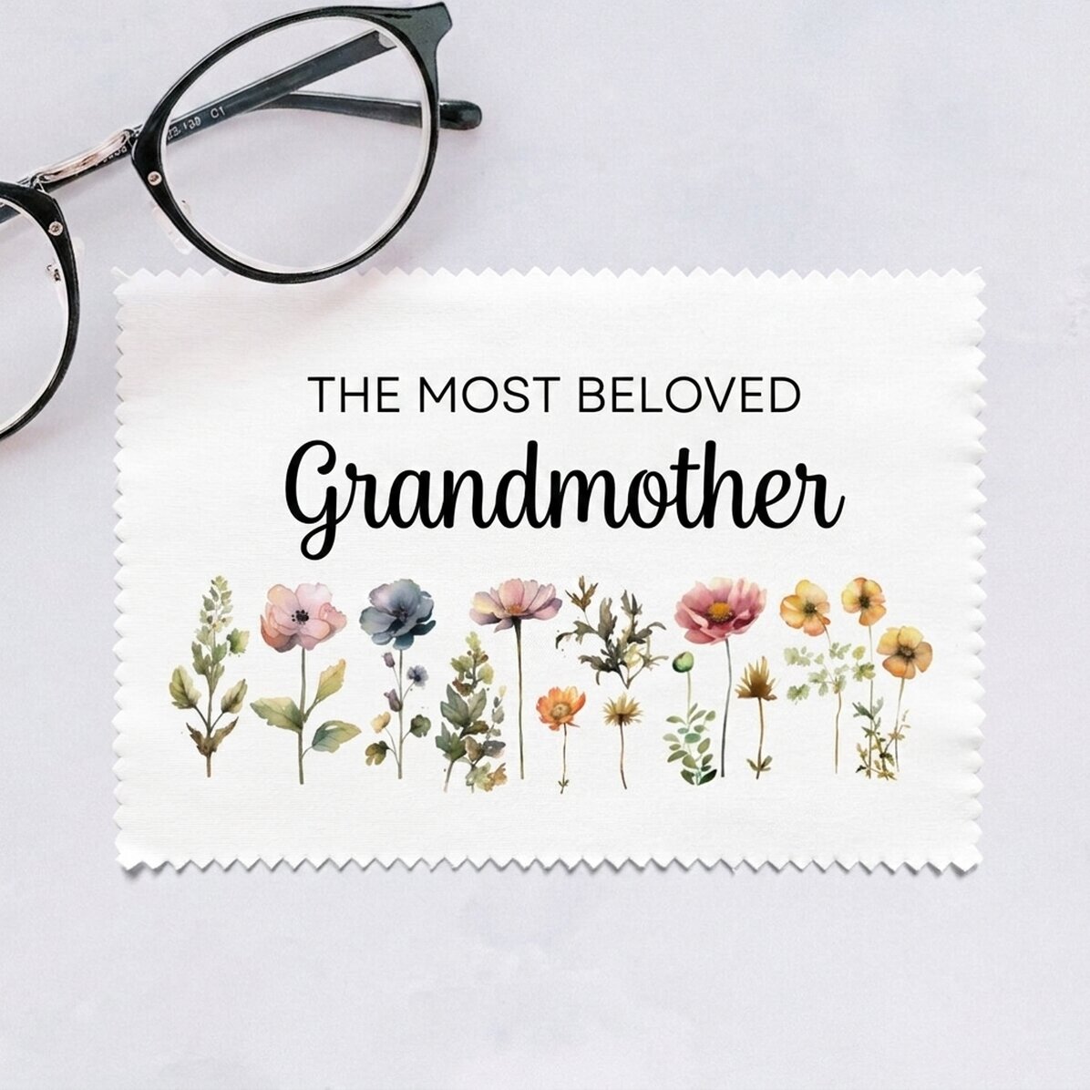 Paño personalizado para limpiar pantallas y gafas - Floral