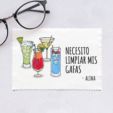 Paño personalizado para limpiar pantallas y gafas - Glasses
