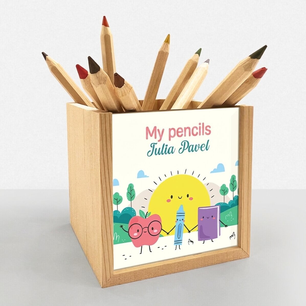 Portalápices personalizado con texto - Mis lápices