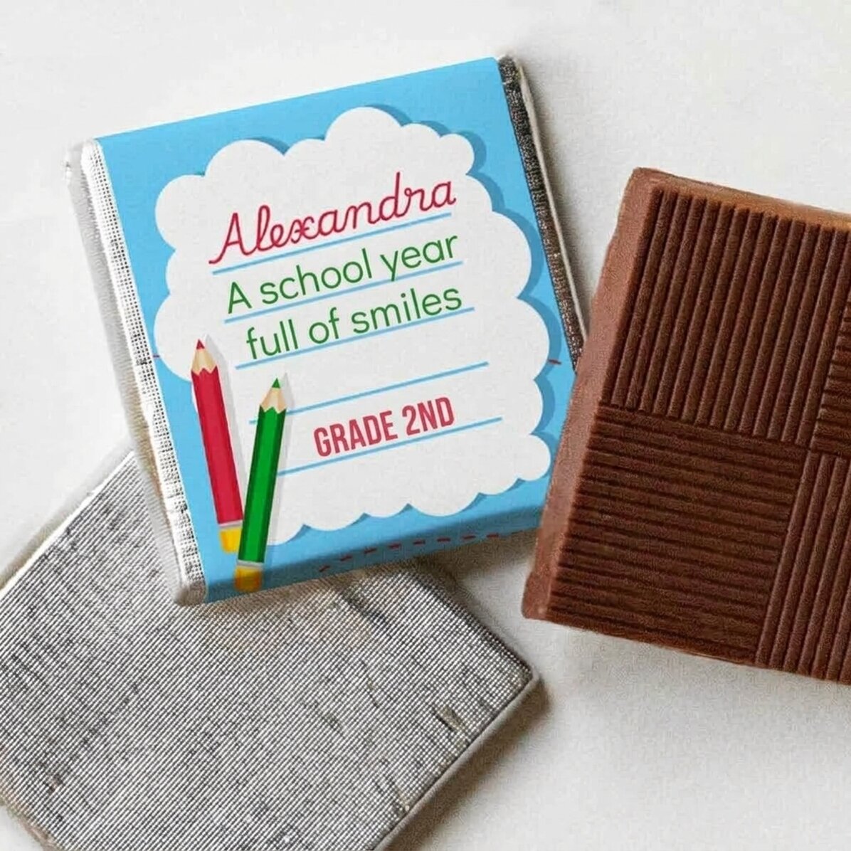 Mini bombón personalizado con mensaje - Colegio