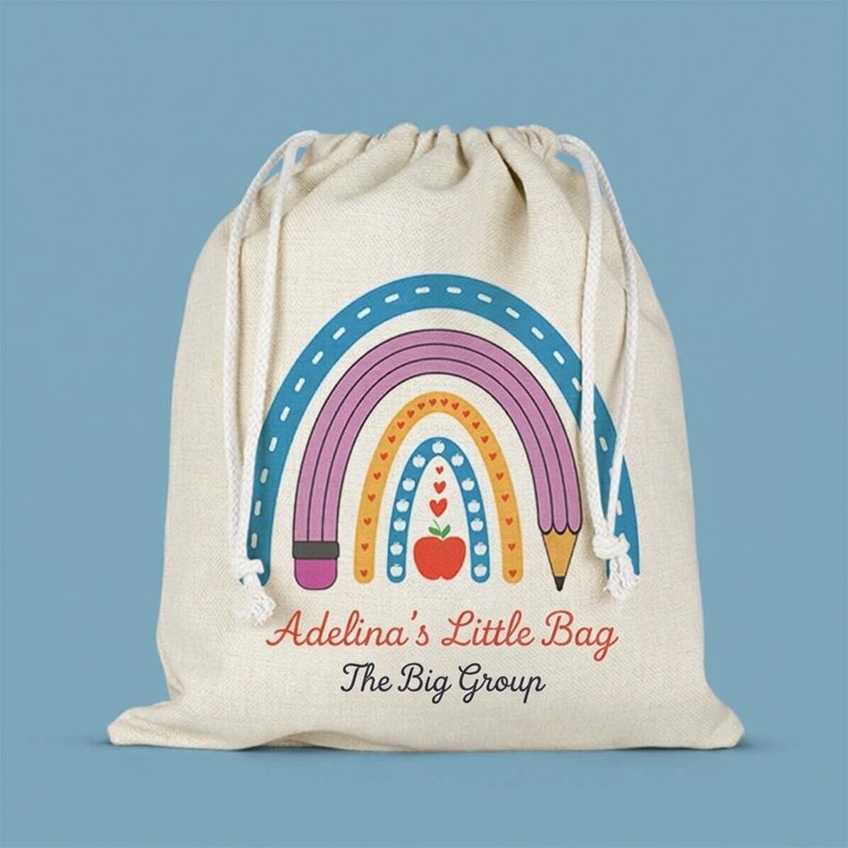 Bolsita para la guardería personalizada con texto - Cute