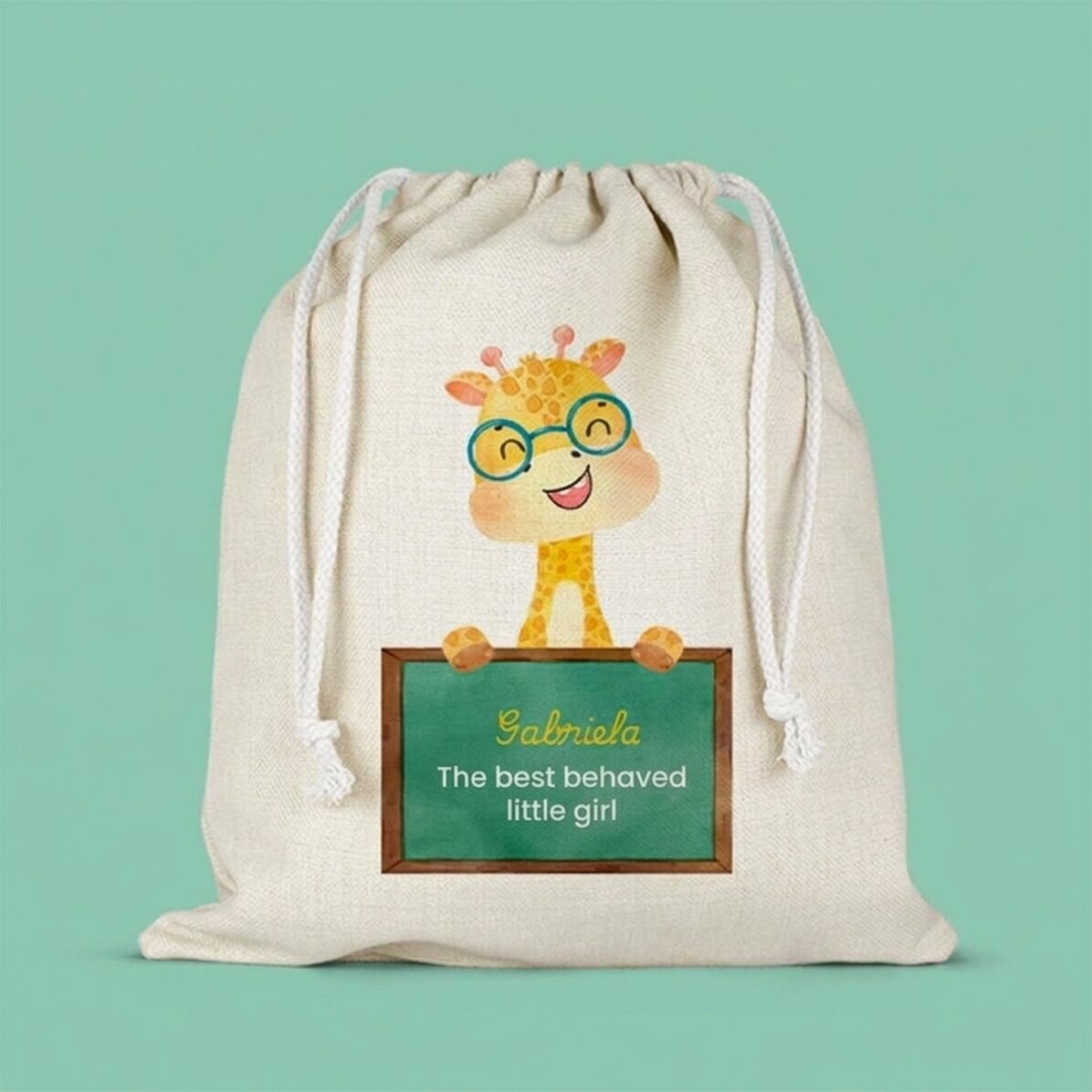 Bolsita para la guardería personalizada con mensaje - Cute