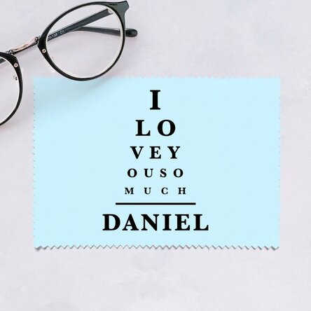 Paño personalizado para limpiar pantallas y gafas - Vision test