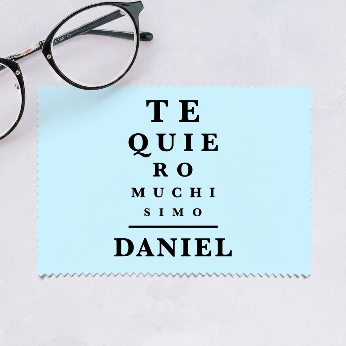Paño personalizado para limpiar pantallas y gafas - Vision test