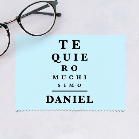 Paño personalizado para limpiar pantallas y gafas - Vision test