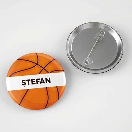 Chapa personalizada con nombre - Baloncesto