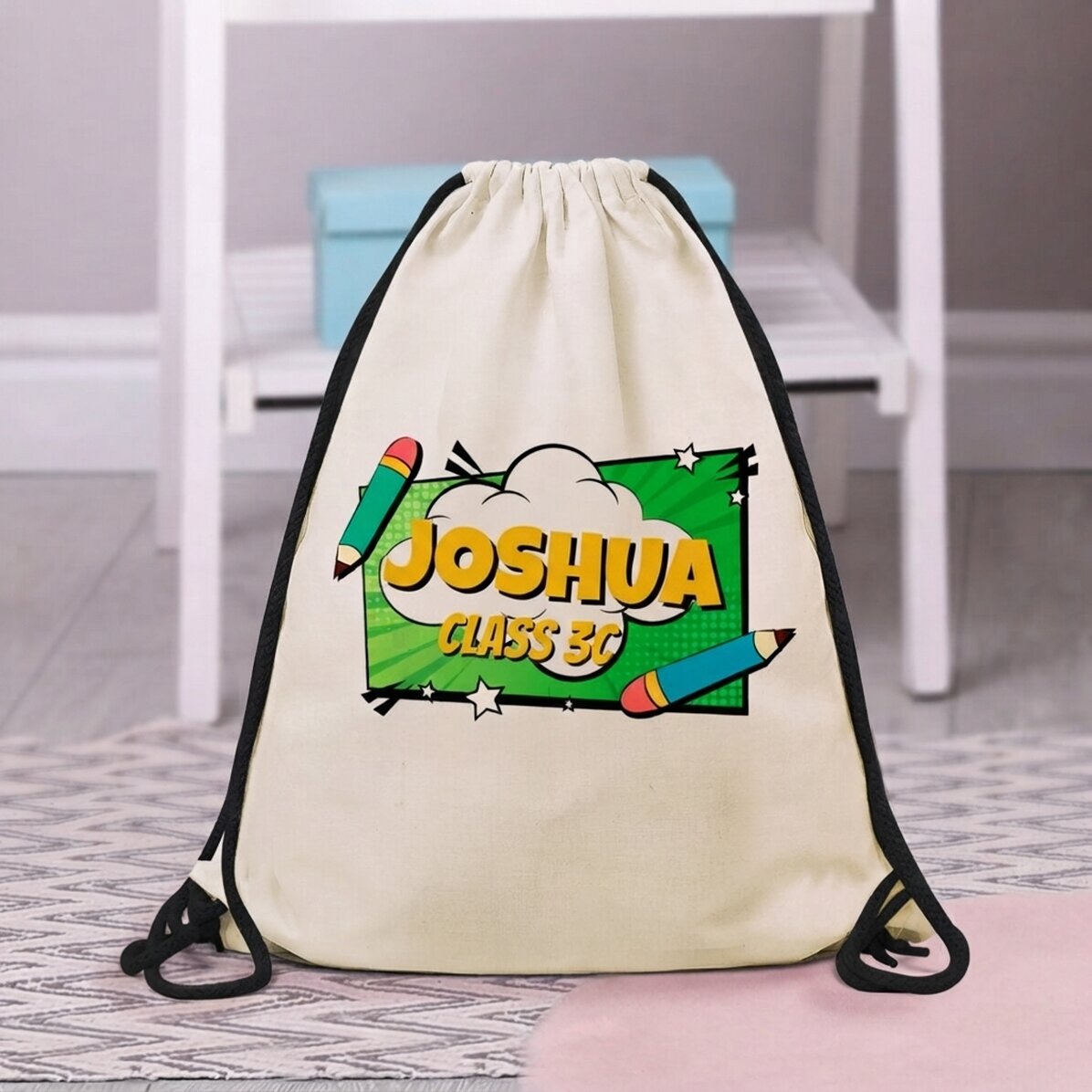 Mochila personalizada con mensaje - Estilo cómic