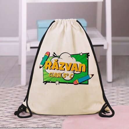 Mochila personalizada con mensaje - Estilo cómic