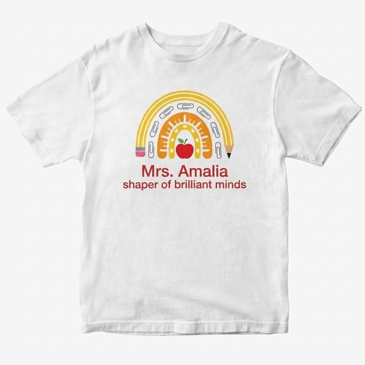 Camiseta de algodón personalizada con texto: «Superprofesor»