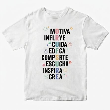 Camiseta de algodón personalizada - Teacher