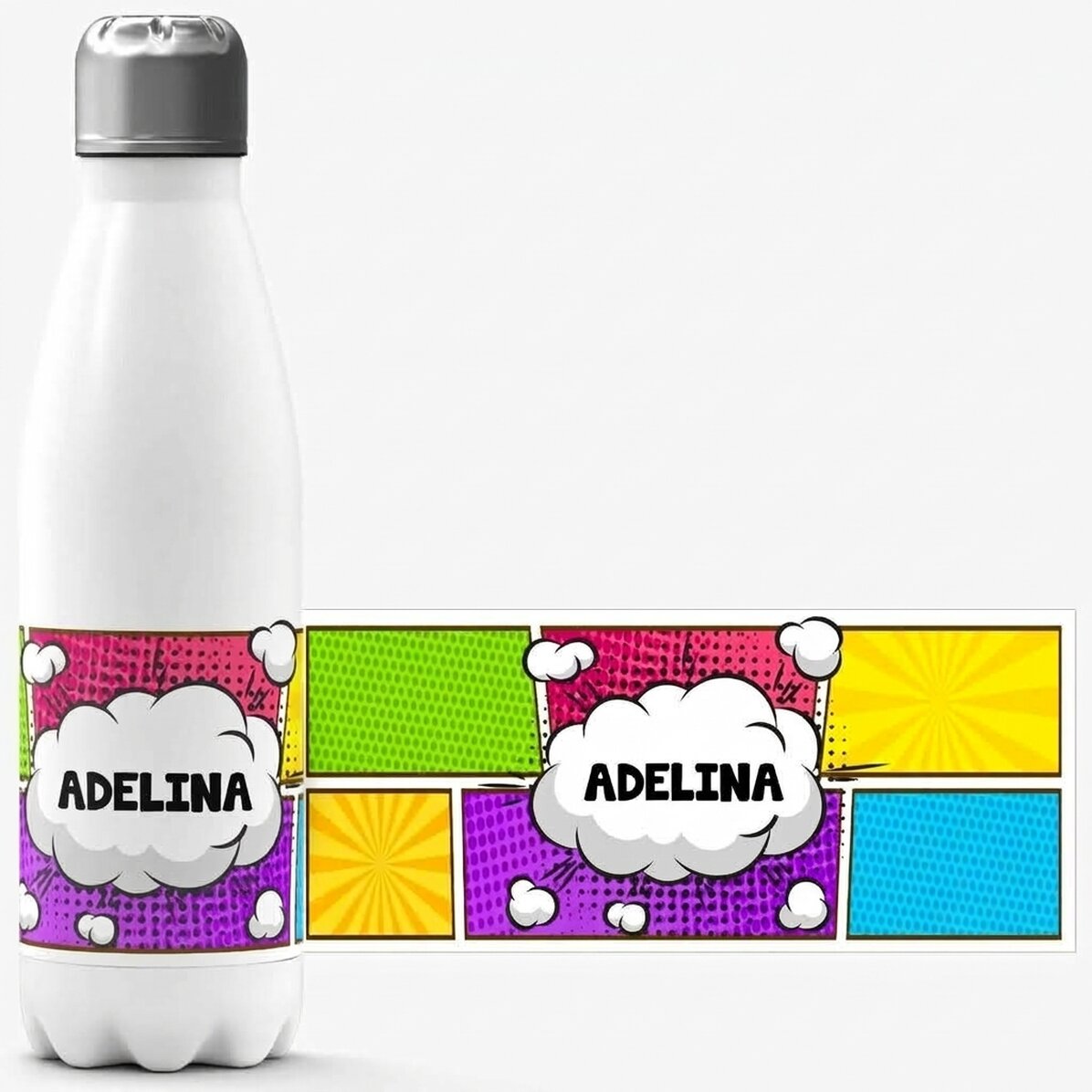 Término con base blanca personalizado con texto - Cómics