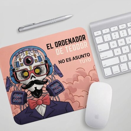 Alfombrilla de ratón personalizada con texto - Cyborg