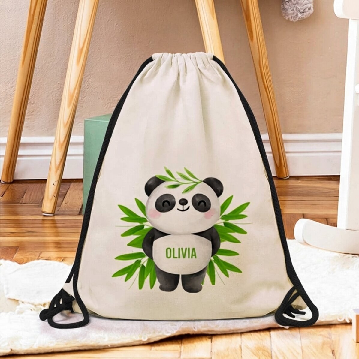 Mochila personalizada con nombre - Cute Panda