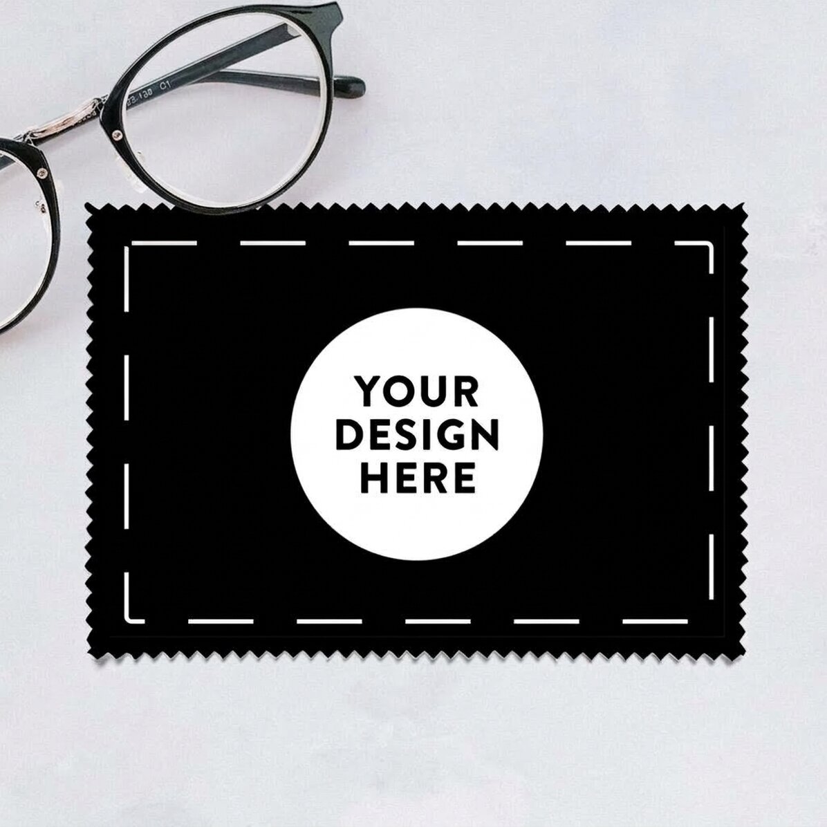 Paño personalizado con tu diseño para limpiar pantallas y gafas