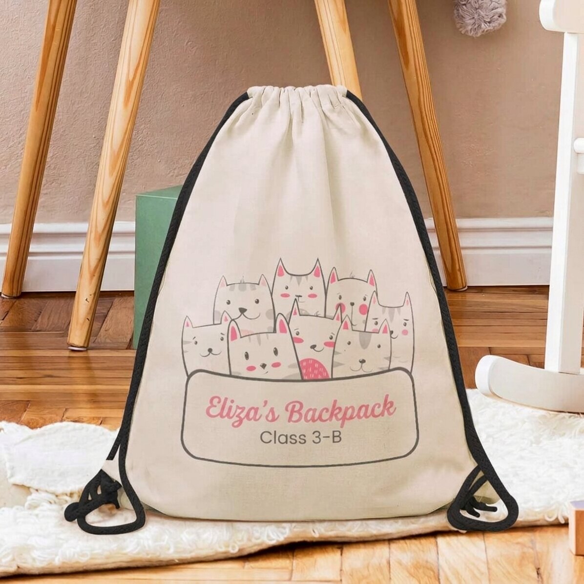 Mochila personalizada con mensaje - Kitty
