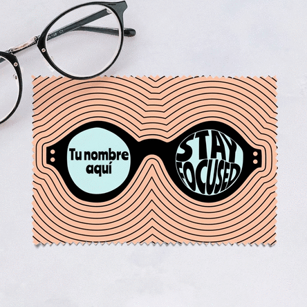 Paño personalizado para limpiar pantallas y gafas - Stay Focused