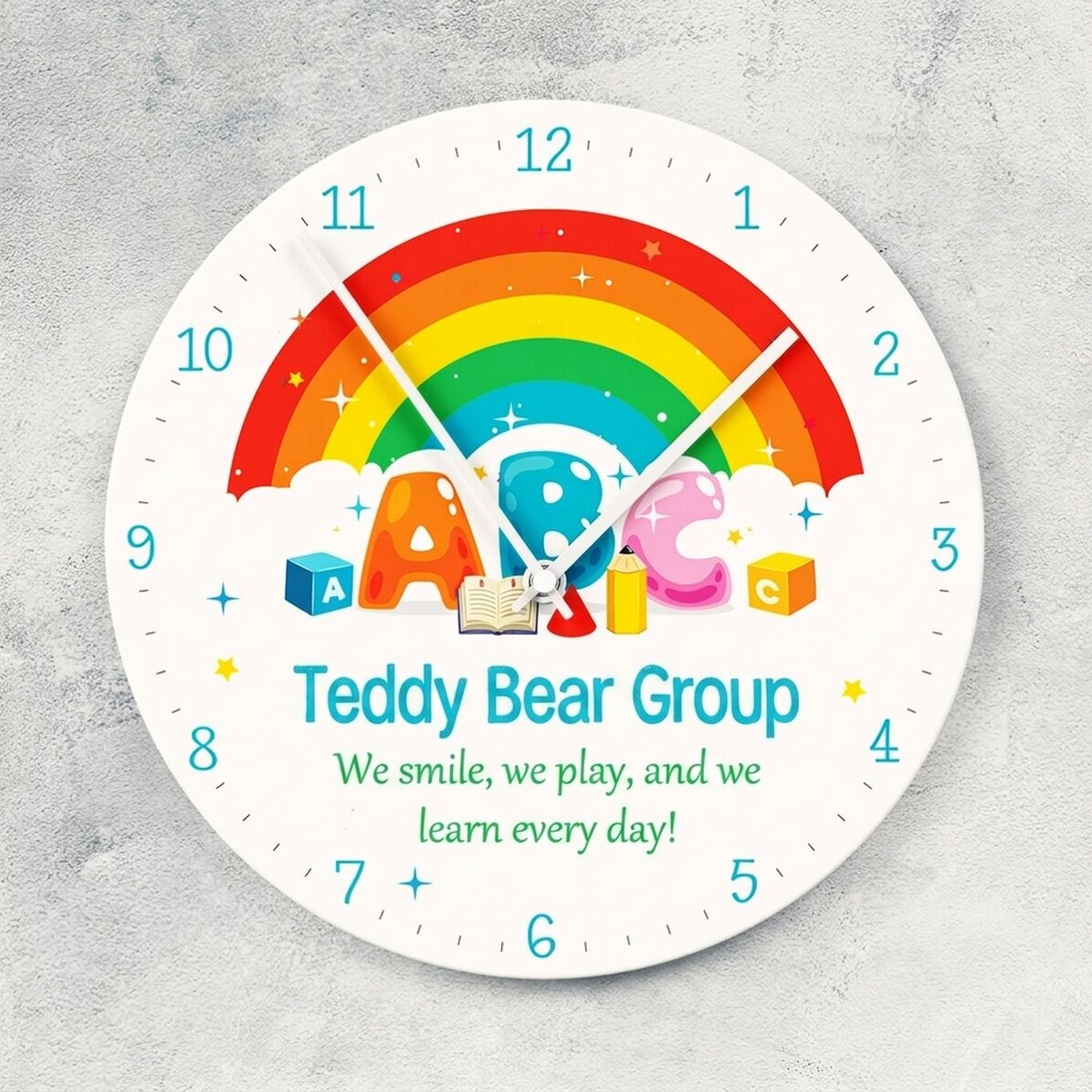 Reloj personalizado con texto - Guardería