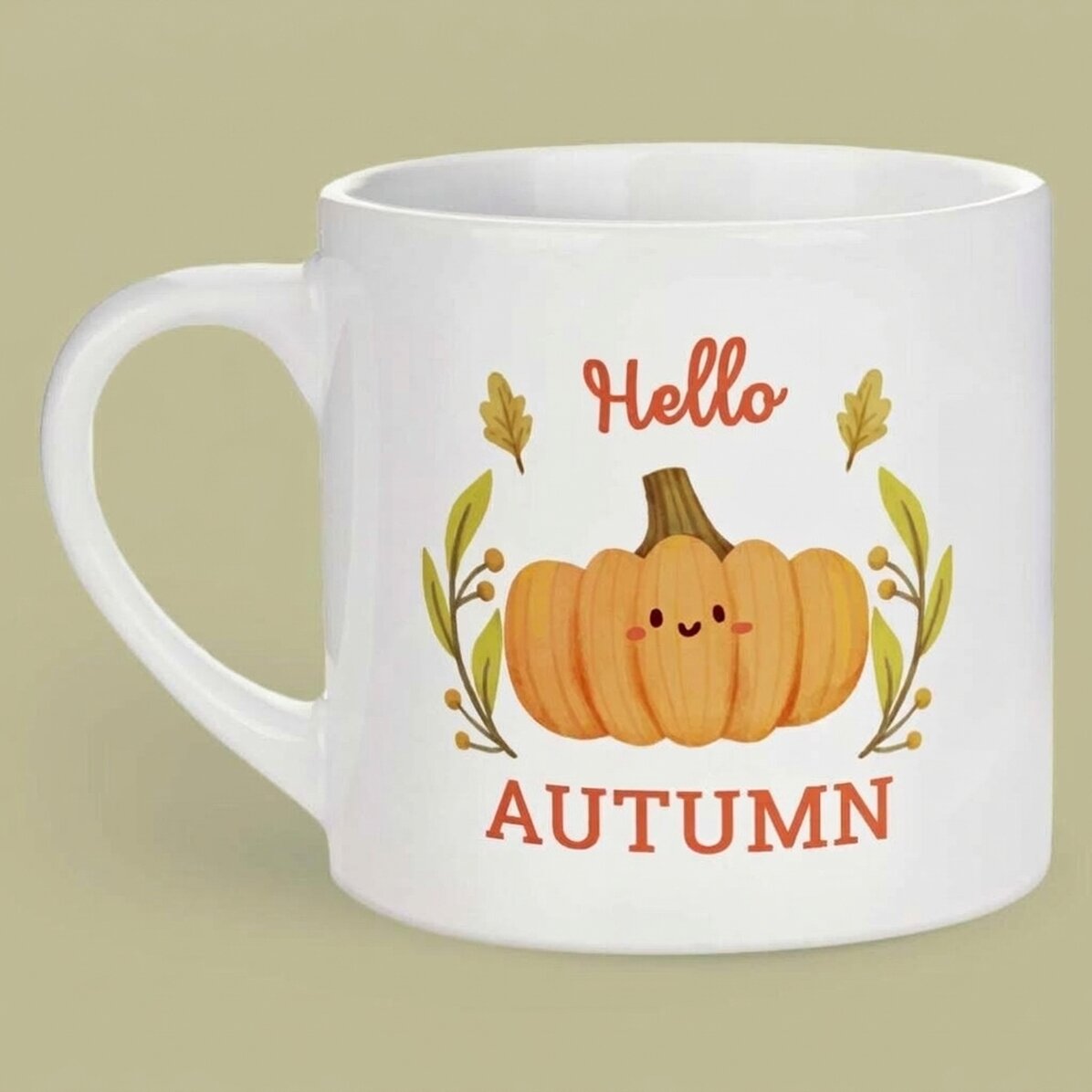 Taza de espresso personalizada con texto - Otoño