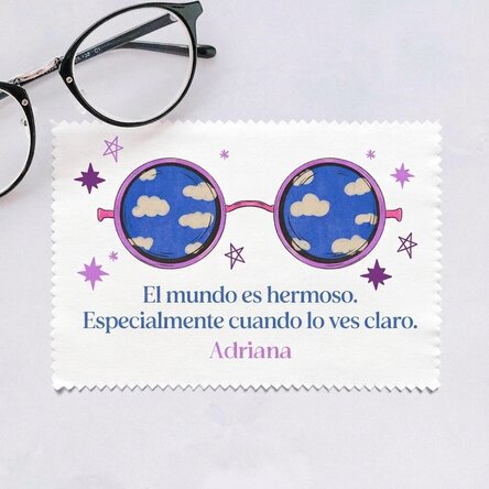 Paño personalizado para limpiar pantallas y gafas - Estrellas