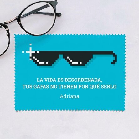 Paño personalizado para limpiar pantallas y gafas - Life