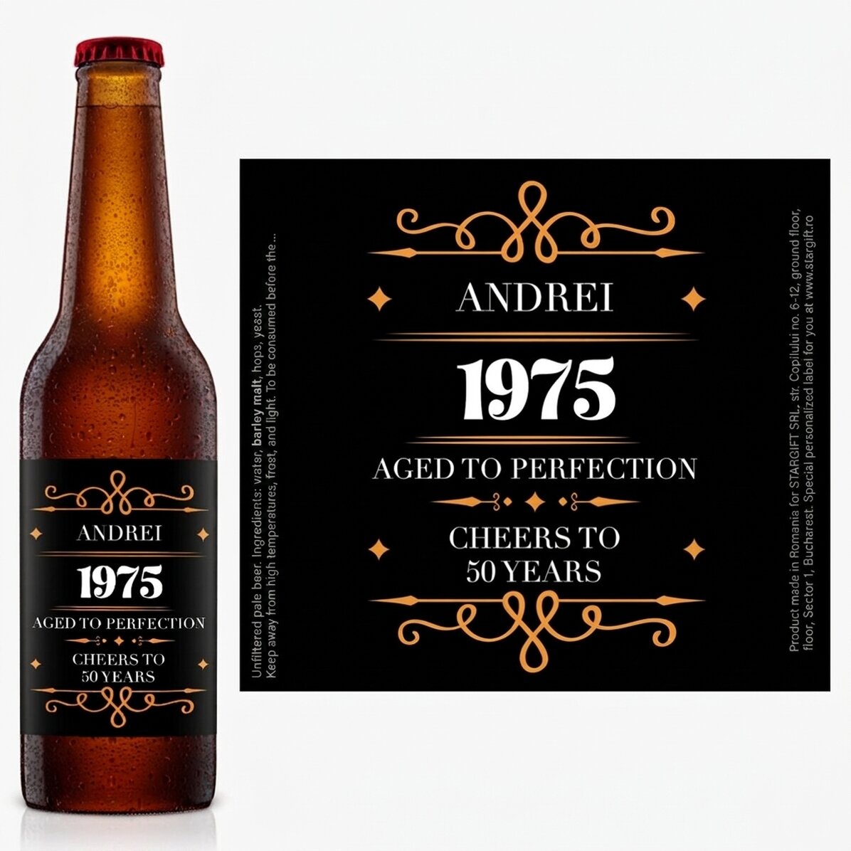 Cerveza personalizada con texto - Perfection