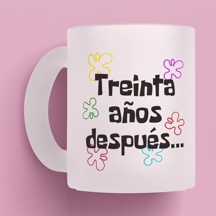 Taza personalizada con el texto «Years later...»