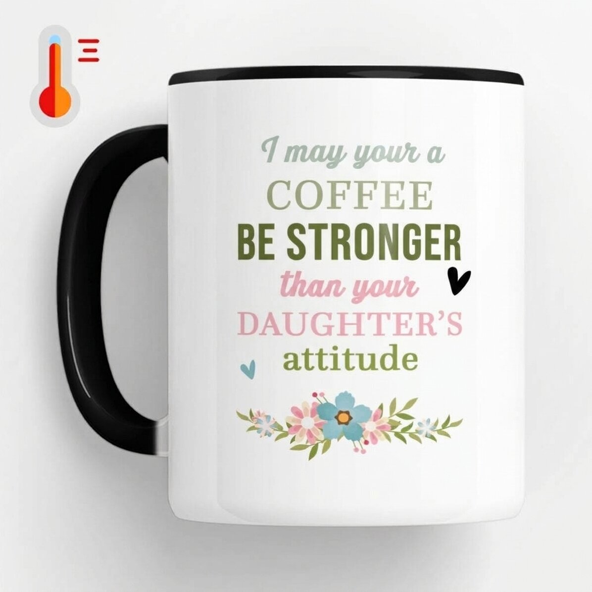 Taza termosensible personalizada con mensaje - Café