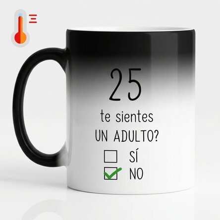 Taza termosensible personalizada con mensaje - Cumpleaños