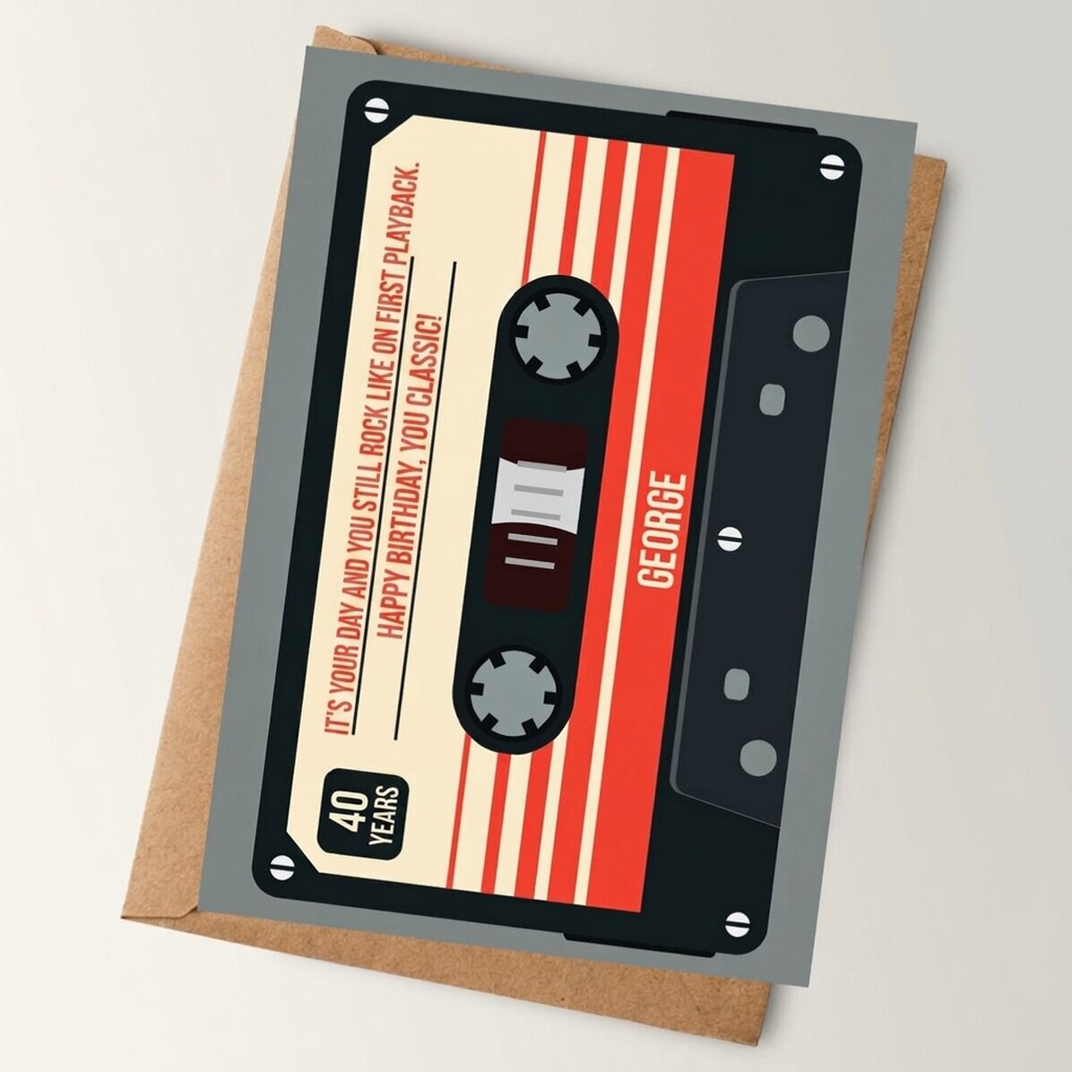 Tarjeta personalizada con mensaje - Clásica