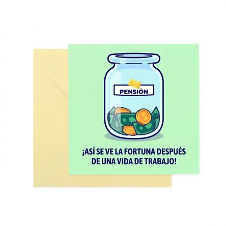 Tarjeta cuadrada personalizada con texto - Avere