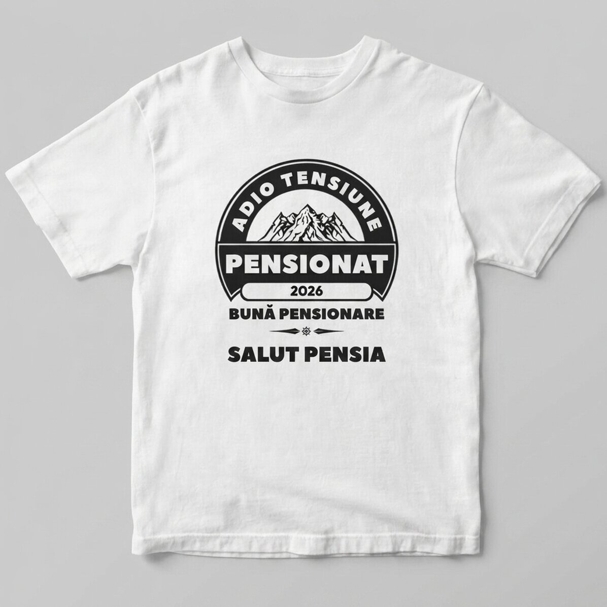 Camiseta de algodón personalizada con texto: «Jubilado»