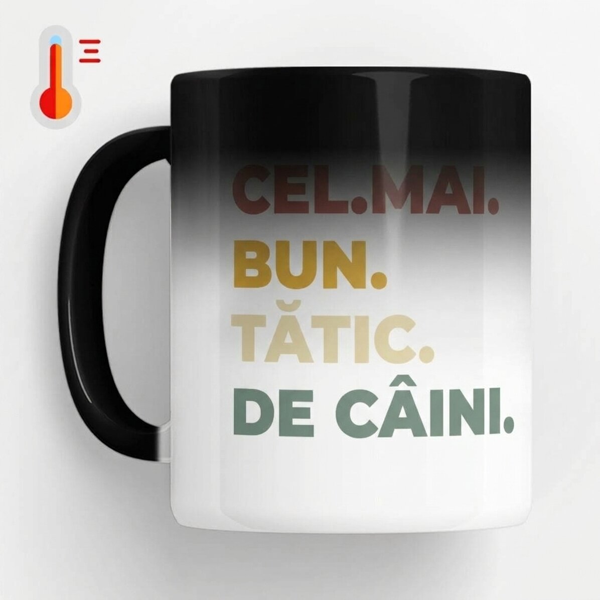 Taza termosensible personalizada con foto y texto - Best