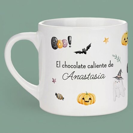 Taza personalizada para niños con mensaje - Halloween