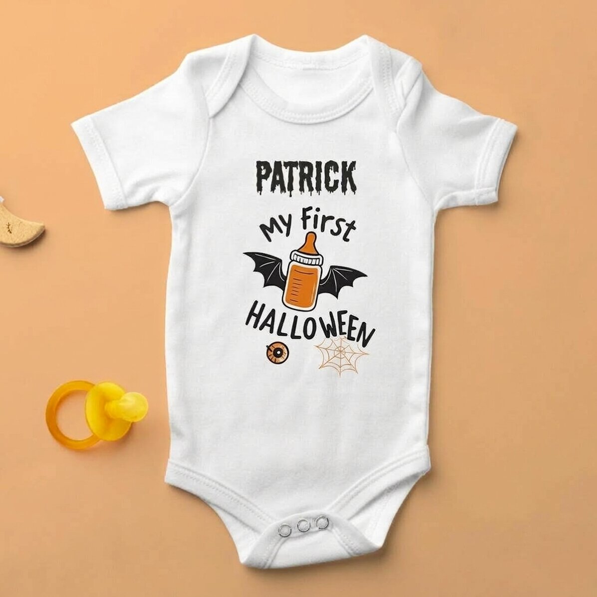 Body para niños personalizado con nombre - Mi primer Halloween