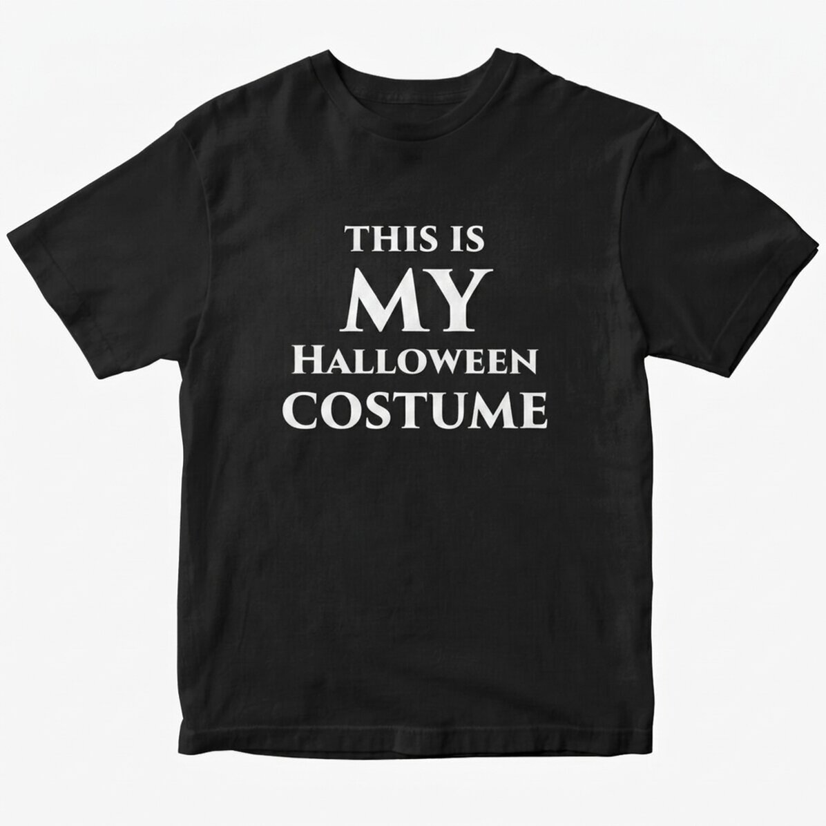Camiseta de algodón personalizada con mensaje - Halloween