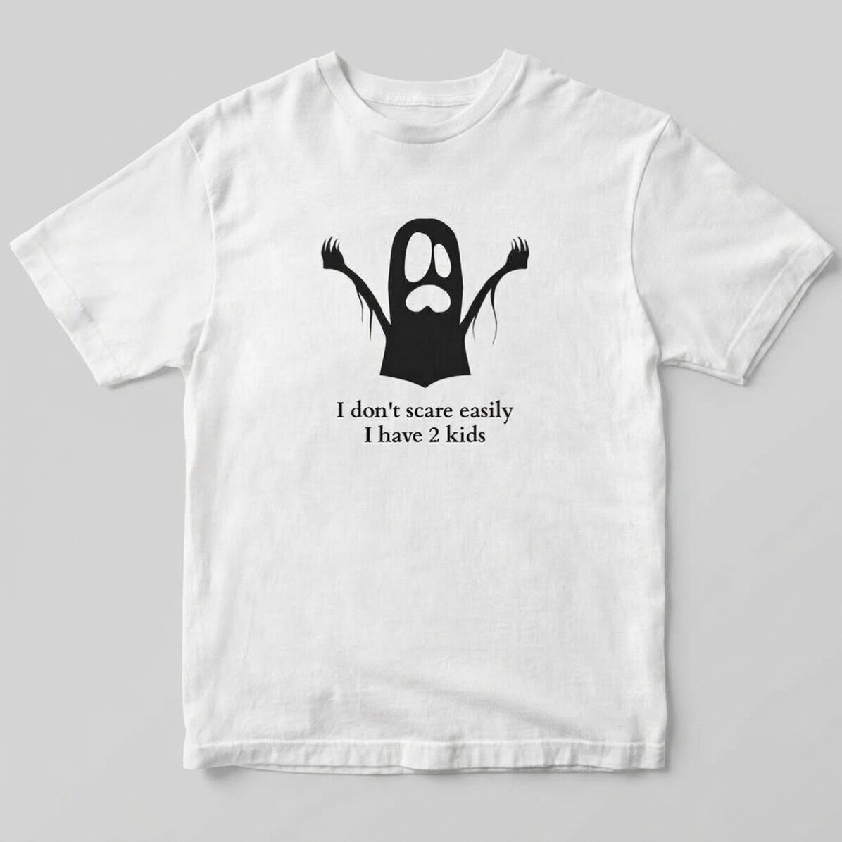 Camiseta de algodón personalizada con mensaje - Ghost