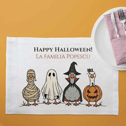 Portaplatos personalizado con texto - Halloween
