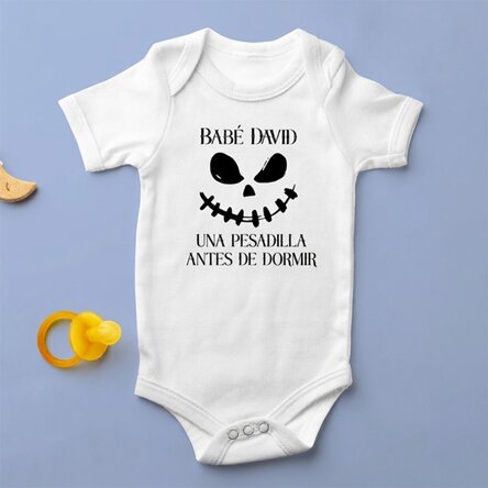 Body para niños personalizado con texto - Nightmare