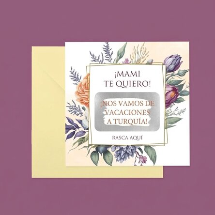 Tarjeta rasca y gana personalizada con texto - Regalo