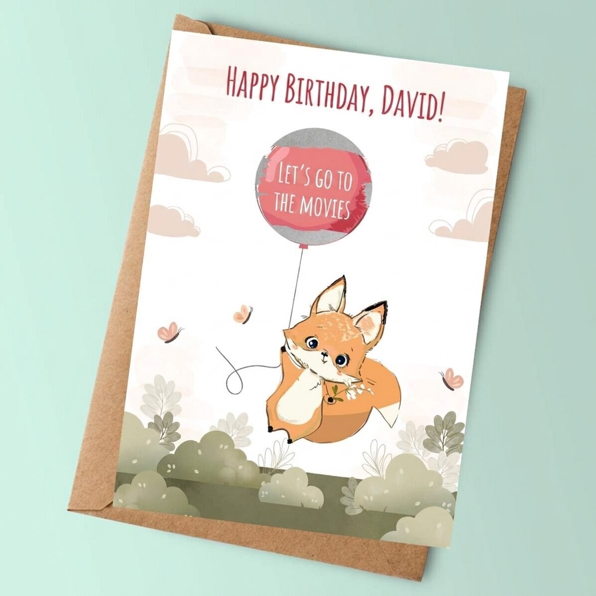 Tarjeta rasca y gana personalizada con mensaje para niños - Cumpleaños