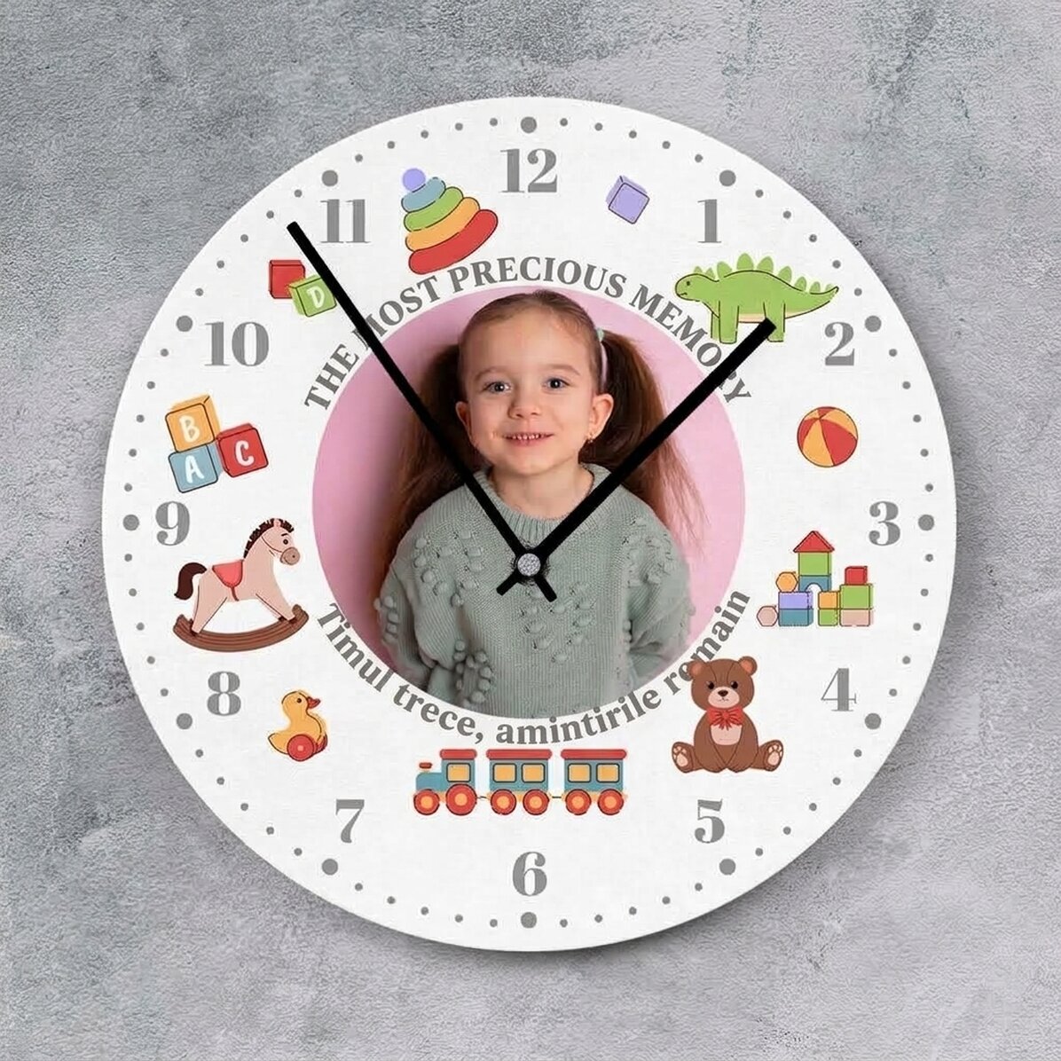Reloj personalizado con una foto - La hora del juego
