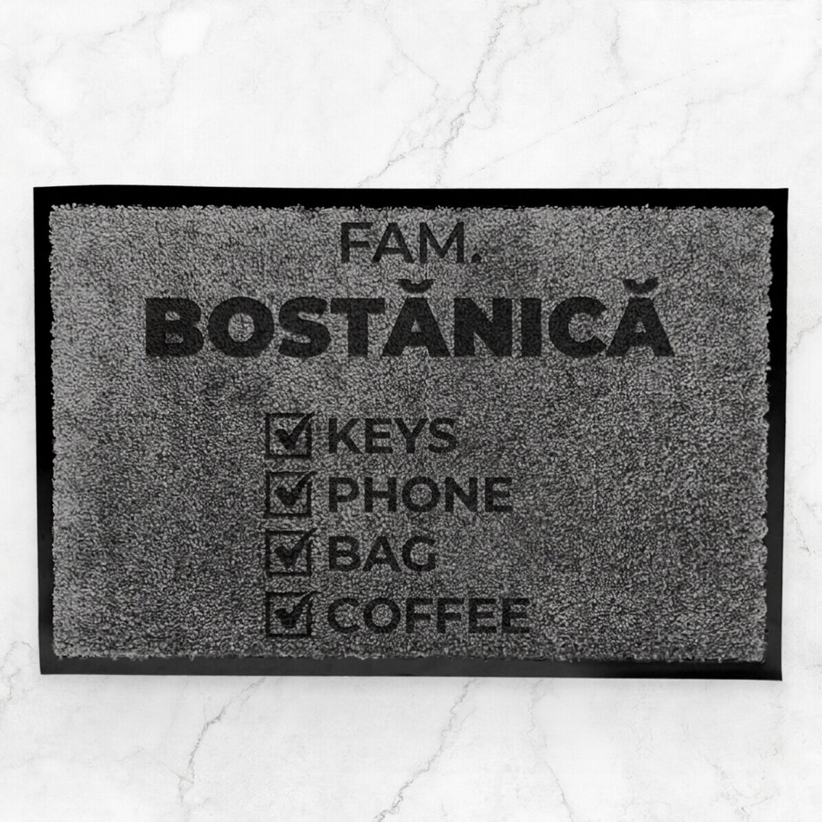 Alfombra de entrada para interiores personalizada - Lista