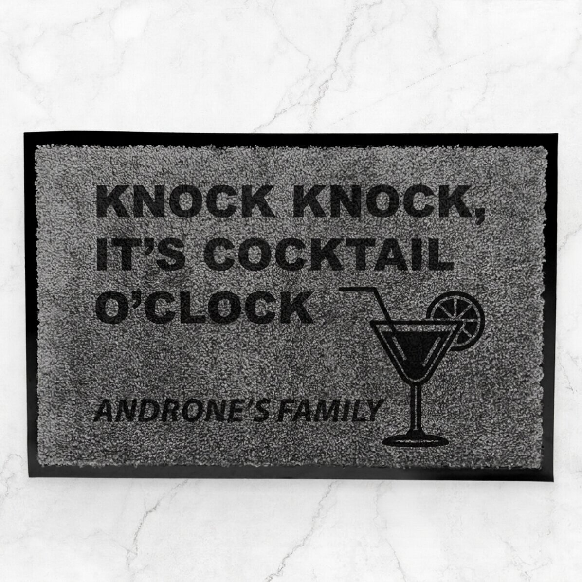 Alfombra de entrada para interior personalizada - Cocktail o