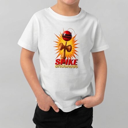 Camiseta de algodón para niños personalizada con texto - Spike Enthusiast