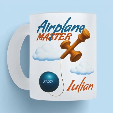 Taza personalizada con texto - Airplane Master