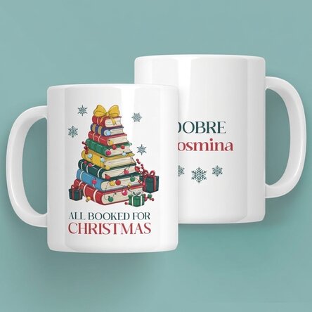 Taza personalizada con nombre y mensaje - Navidad