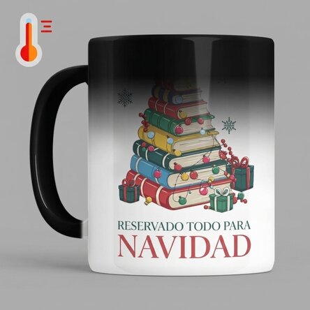 Taza termosensible personalizada con nombre y mensaje - Navidad