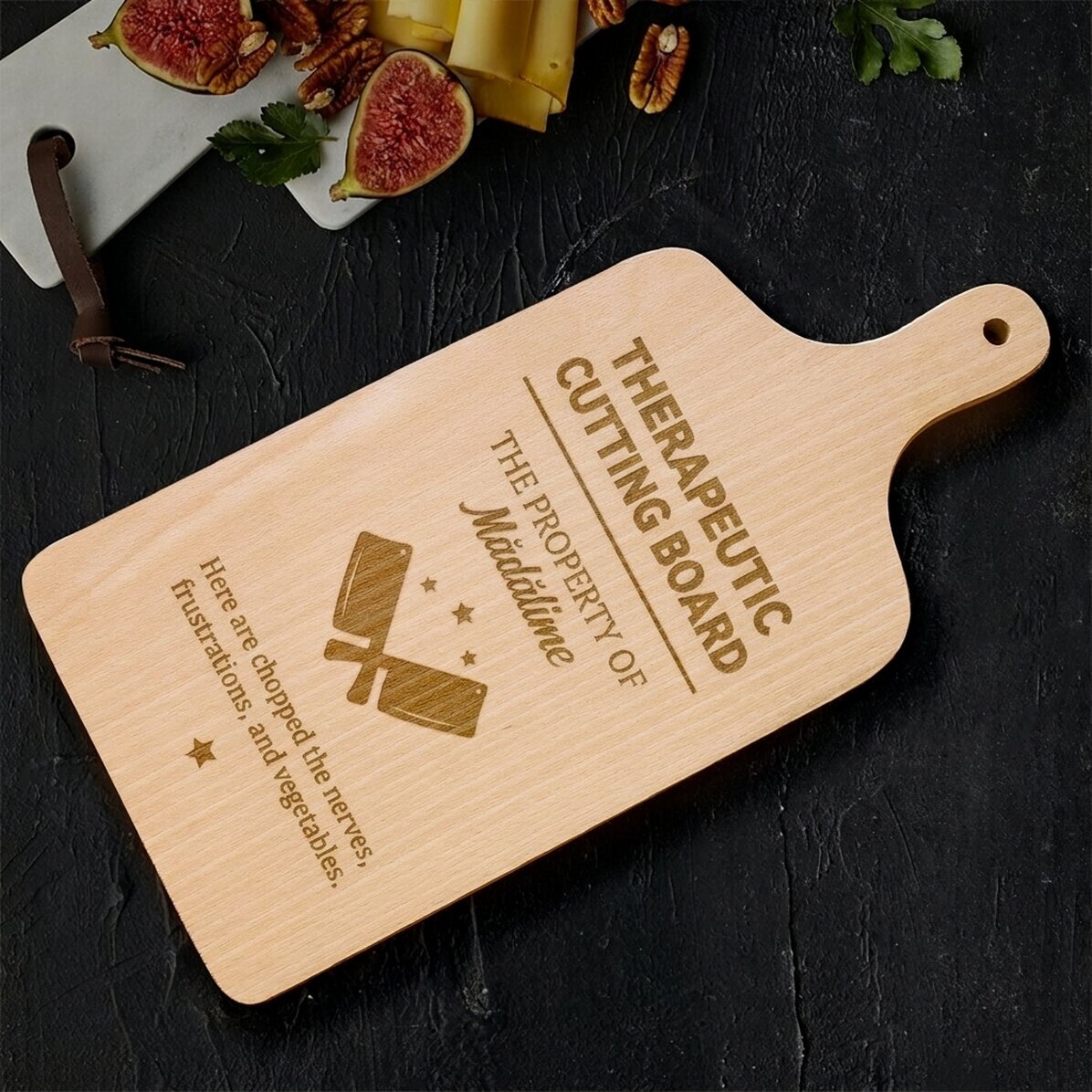 Tabla de cortar personalizada con mensaje - Tabla de cortar terapéutica